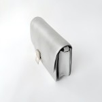 Celine Classic Box Bag in Silver Calfskin